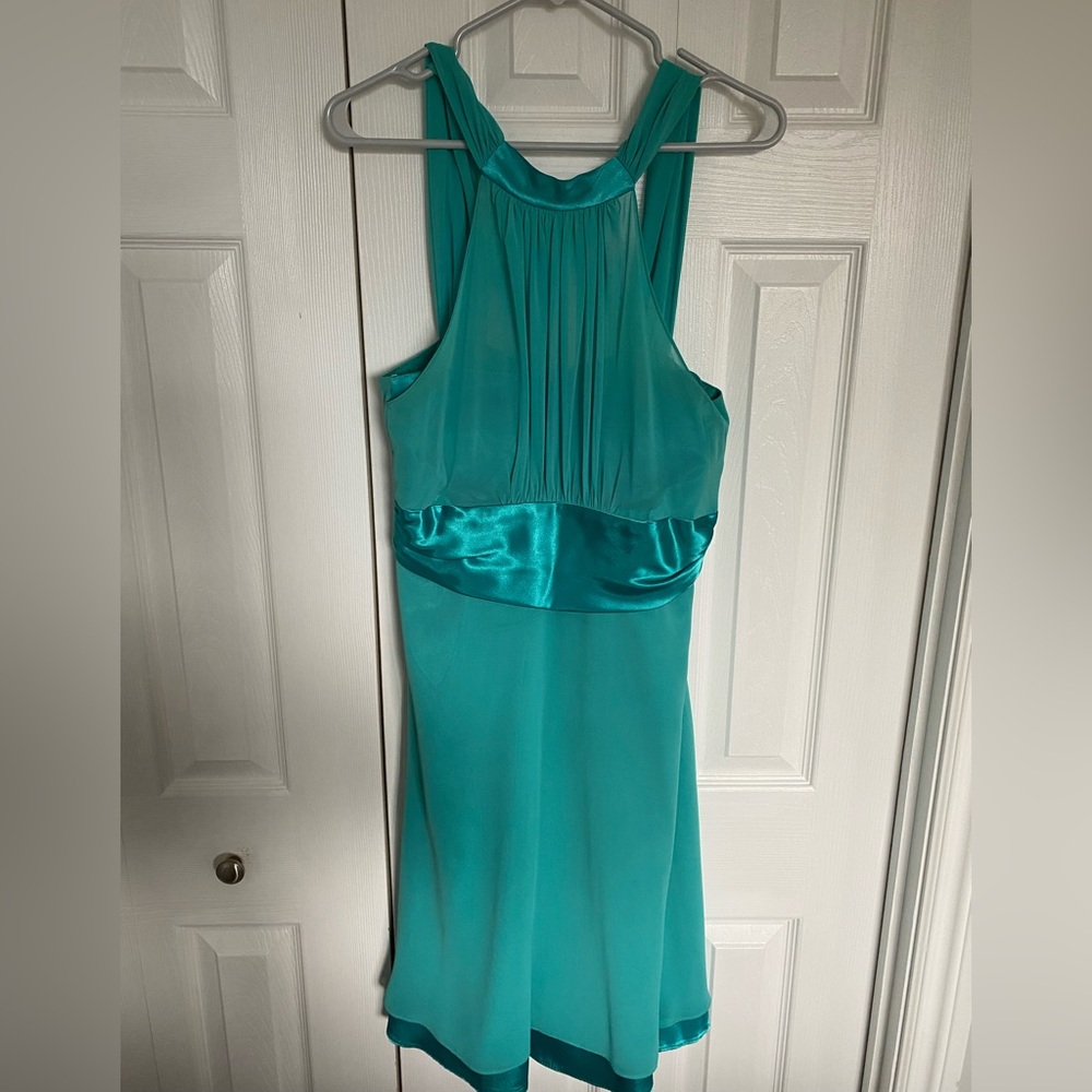 Halter neckline occasion dress